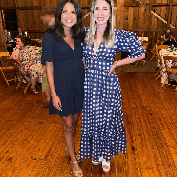 Cleobella Morina Ankle Dress in Painterly Gingham - Picture 3 of 3